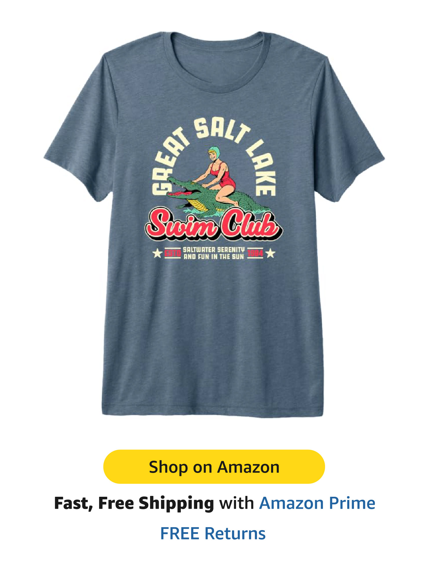 Funny Utah Tee - Great Salt Lake Swim Club 