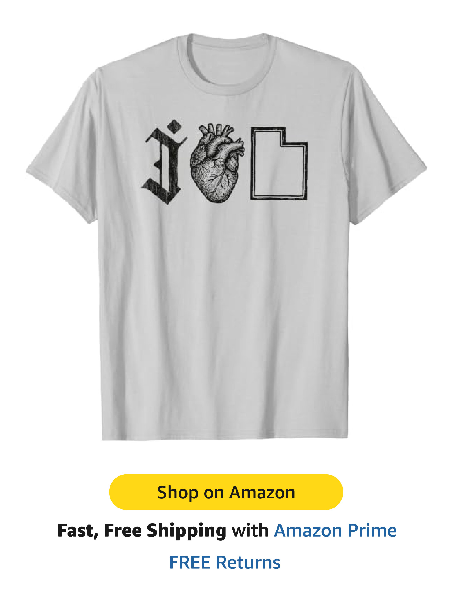 Funny Utah Tee - I Love Utah